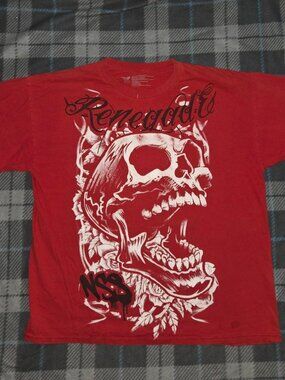 y2k 2000s NSS renegade skull grunge style graphic t shirt skater